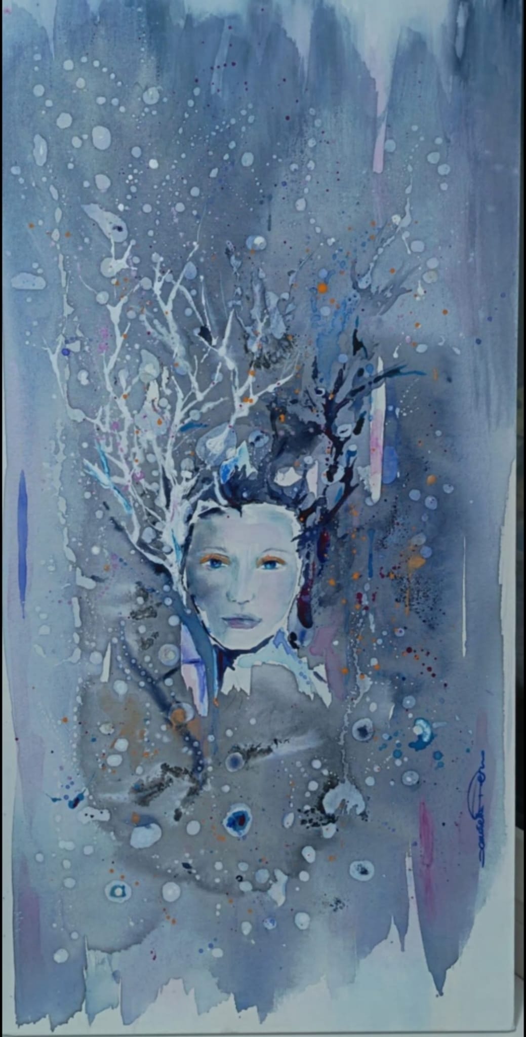 Nereide del corallo bianco, opera di Donatella Perno